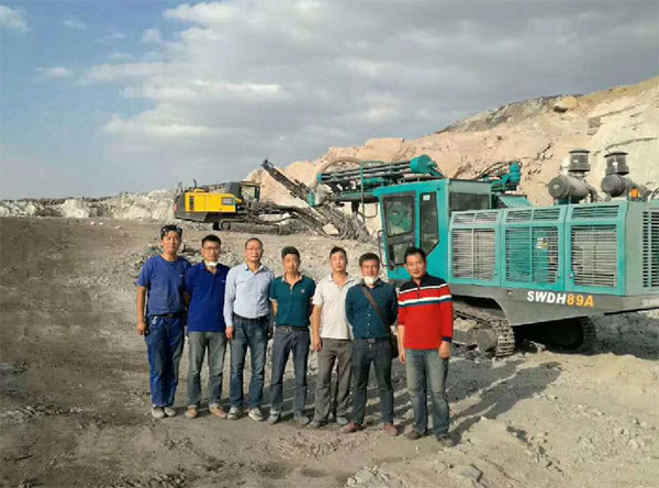PK國際領先品牌，山河智能露天液壓鉆車再交完美答卷